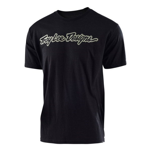 SIGNATURE TEE BLACK/ GREEN