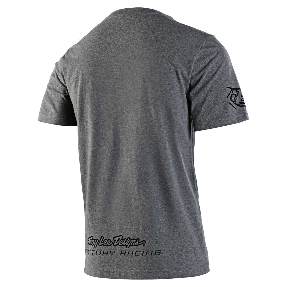 TLD FACTORY RACING SHORT SLEEVE TEE HEATHER GRAY