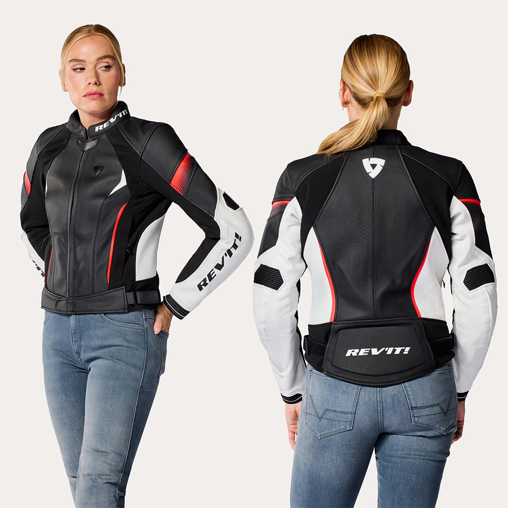 Jacket Xena 4 Ladies - White-Neon Red