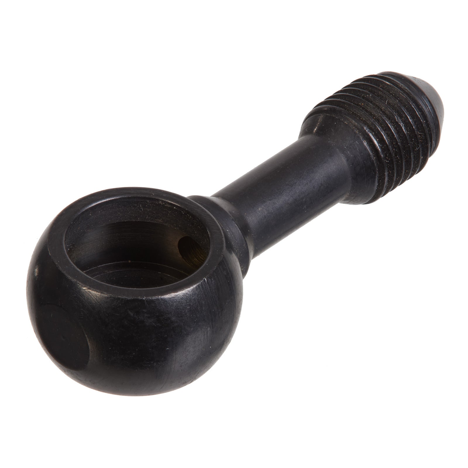 Whites Brake - 11mm (7/16) Banjo - Straight - Steel Black