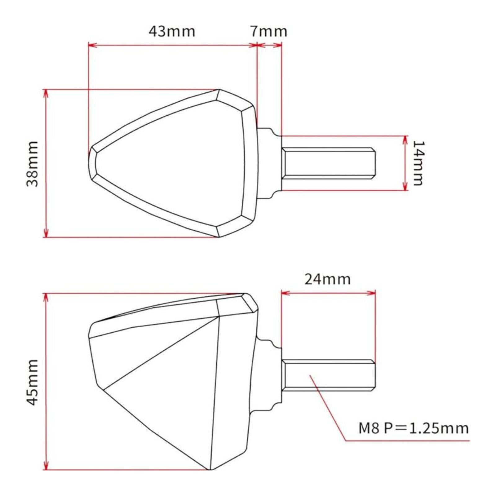 DRC 601 LED FLASHER 12V ORANGE 2PCS