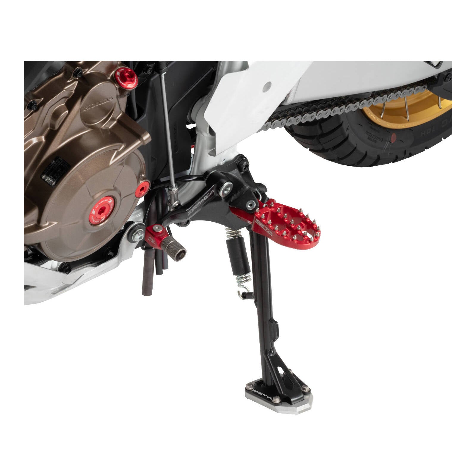 Zeta Side Stand Extender Black/Silver Honda CRF1100L '20-