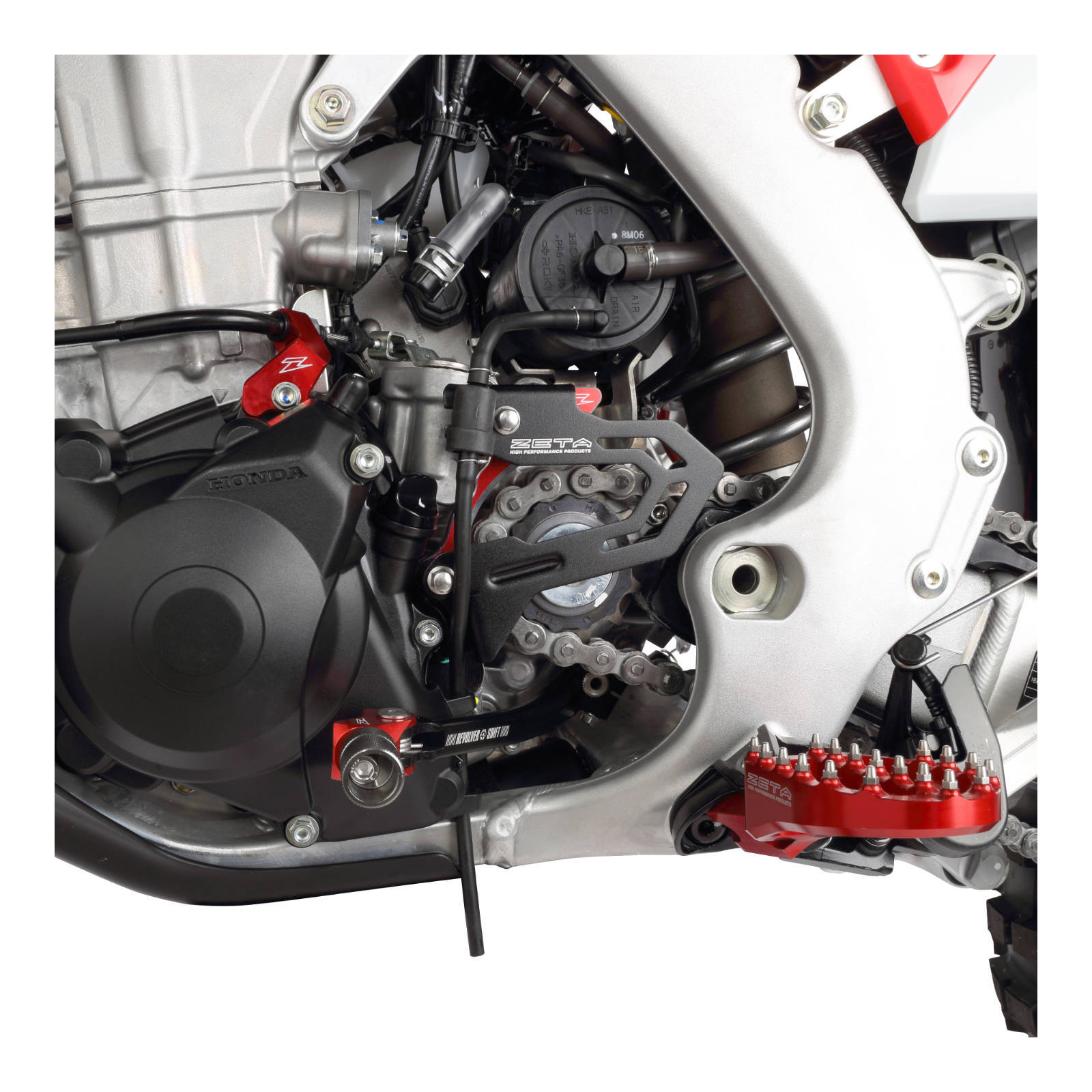 Zeta Case Saver with Cover for CRF450L/X '19-'20, CRF450RL '21- - Red