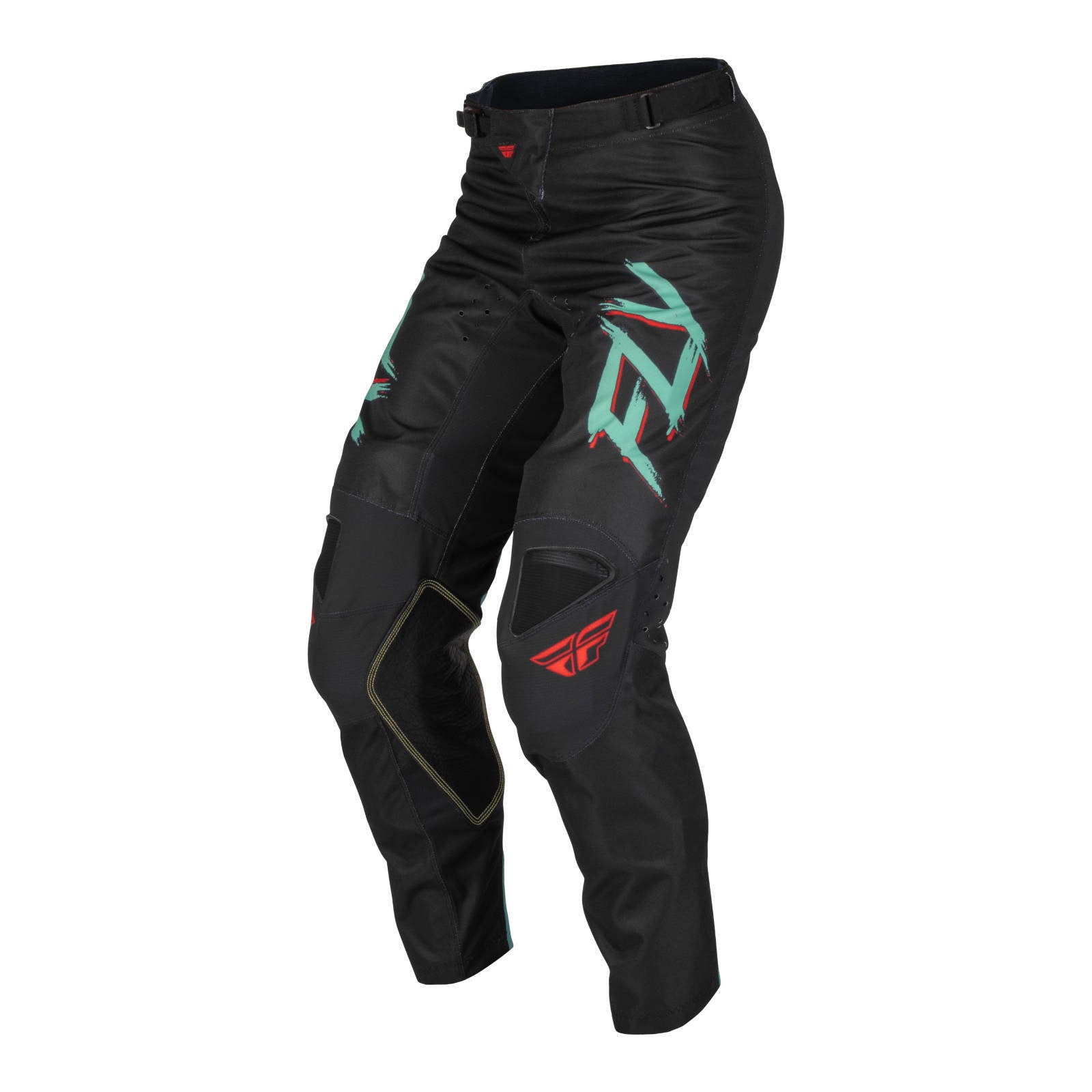 Fly Racing Kinetic Special Edition Rave Pant - Black / Mint / Red