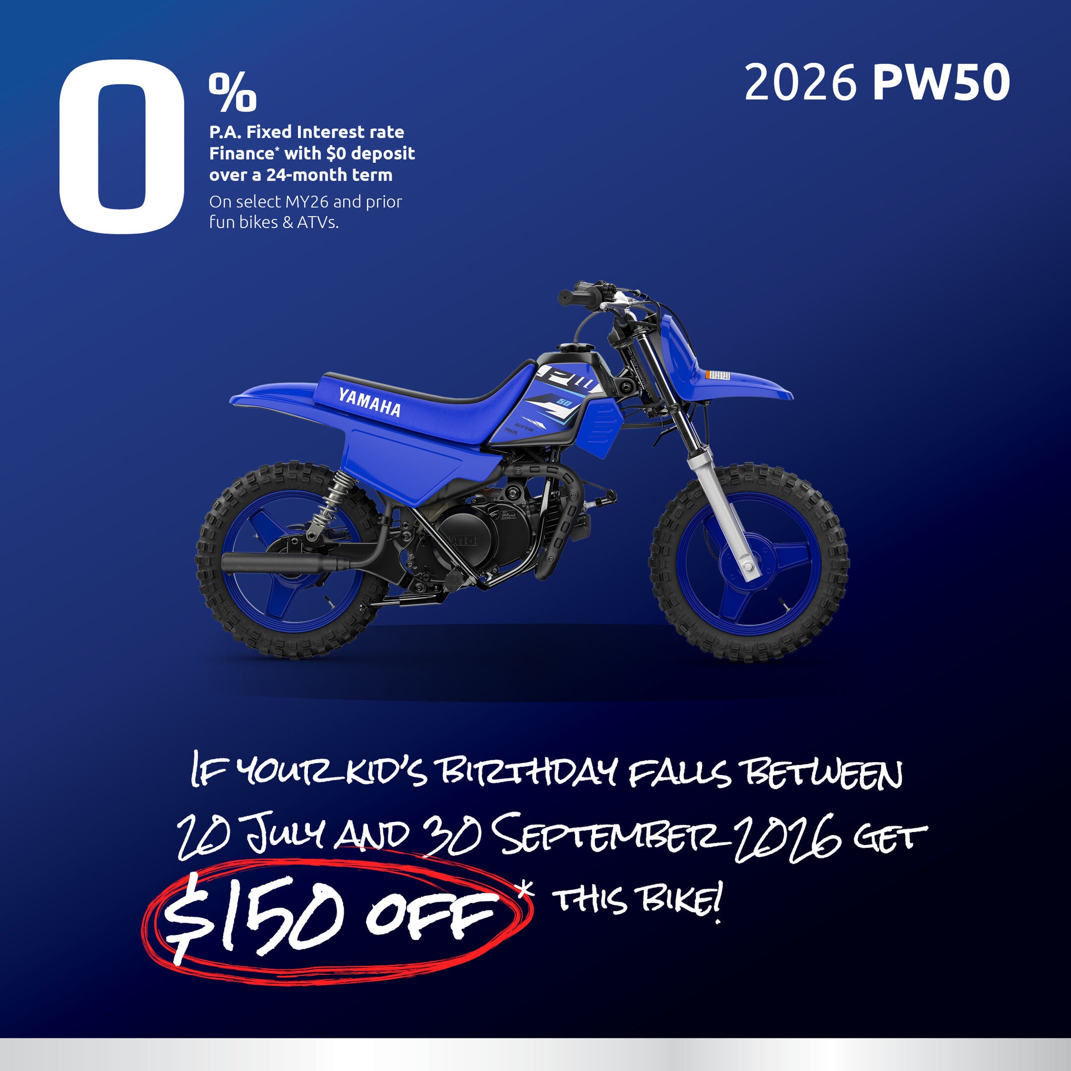 YAMAHA PW50 2026
