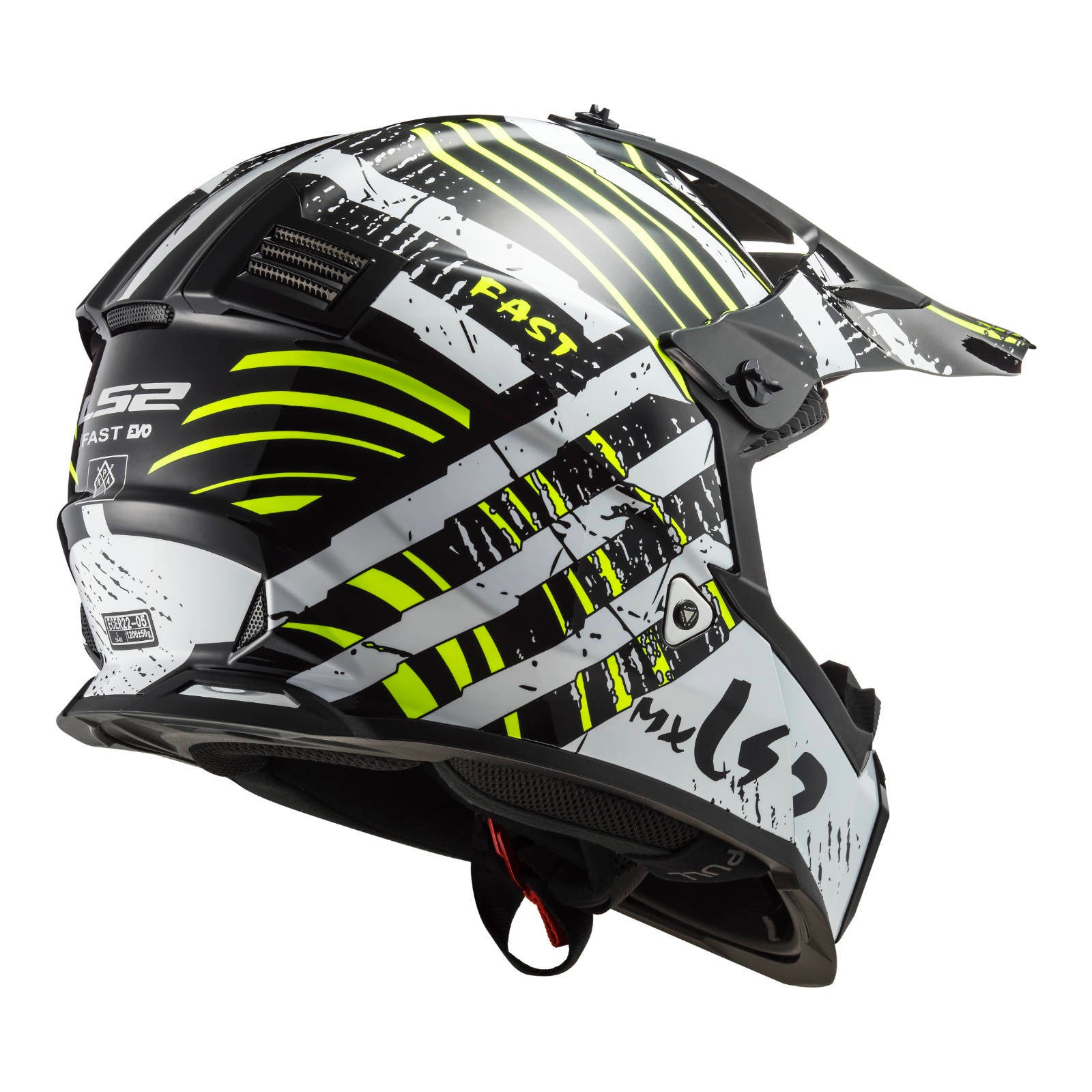 LS2 MX437 Fast Evo Verve Helmet - Black / White