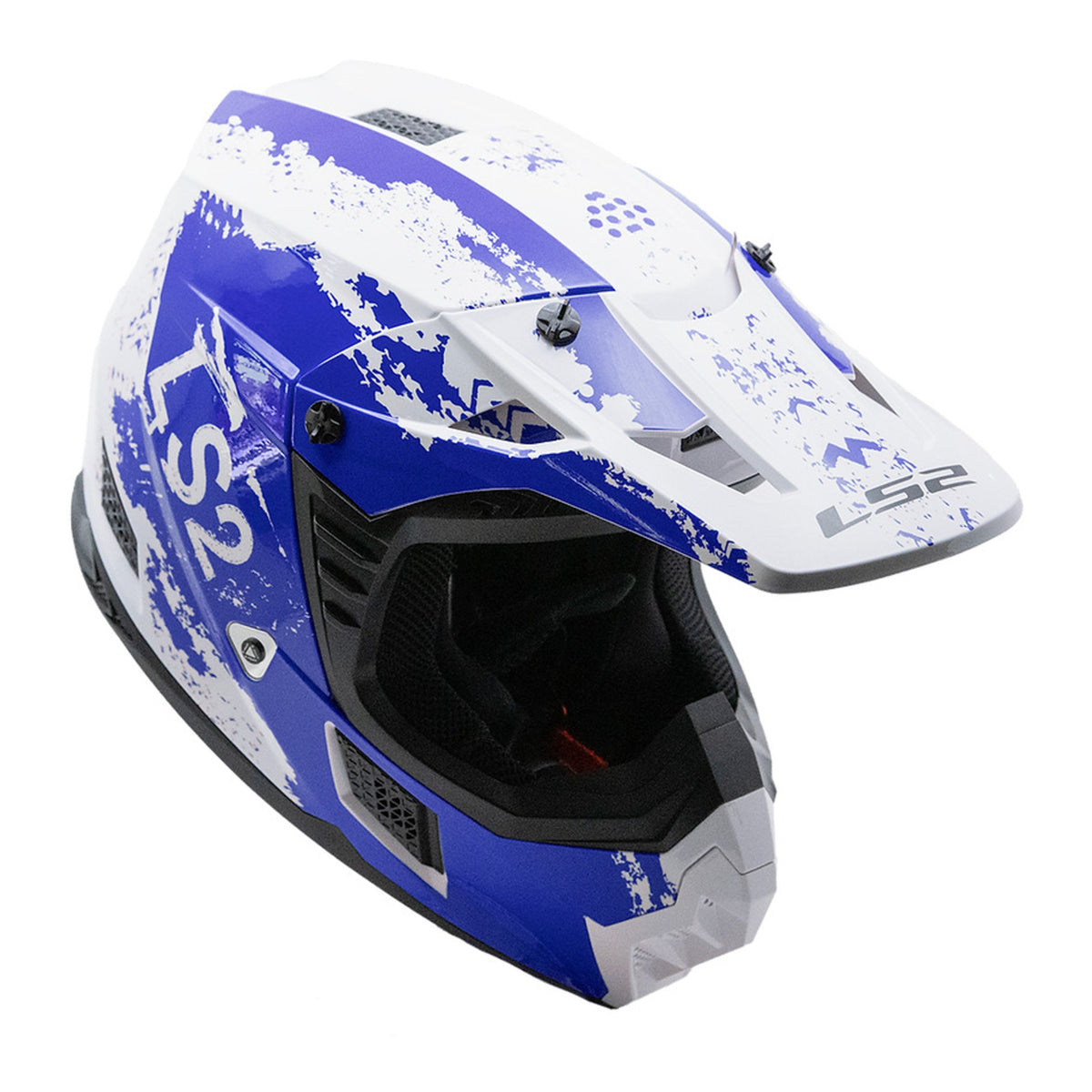 LS2 MX706 COZ Hyde Helmet - Blue / White 06