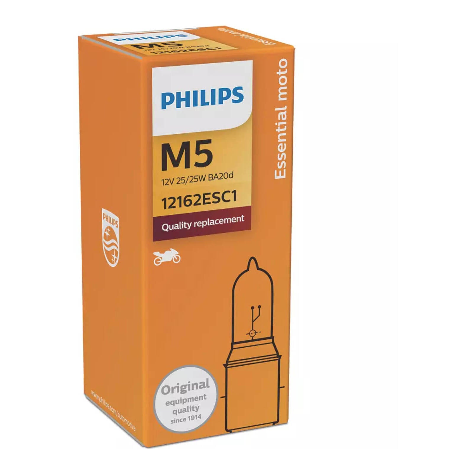 Philips Bulb M5 12162 ES 12V 25/25W BA20D C1