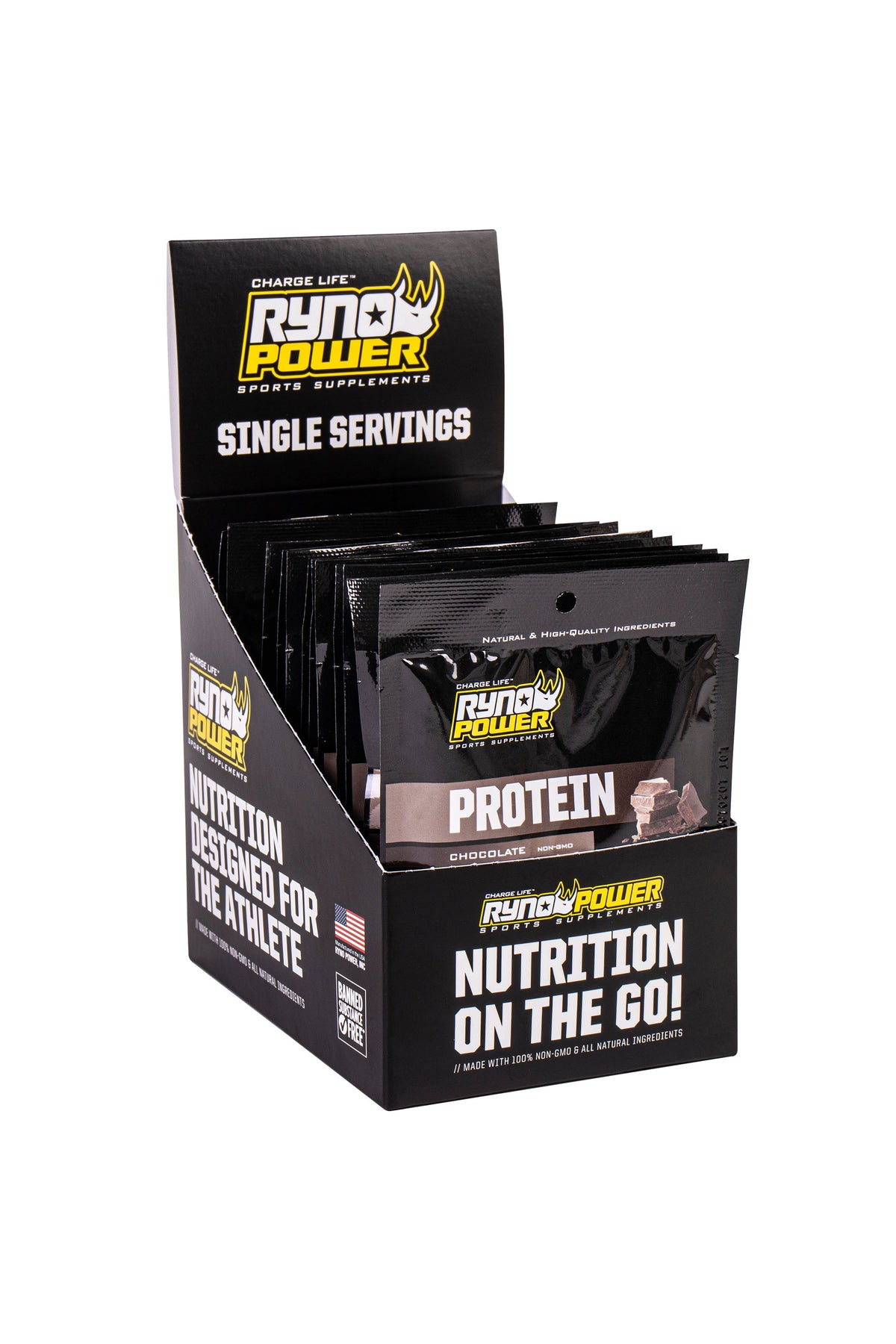Ryno Power 12pk Single Serving Chocolate Protein