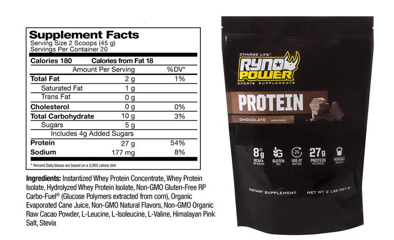 Ryno Power Protein Premium Whey Powder 450g