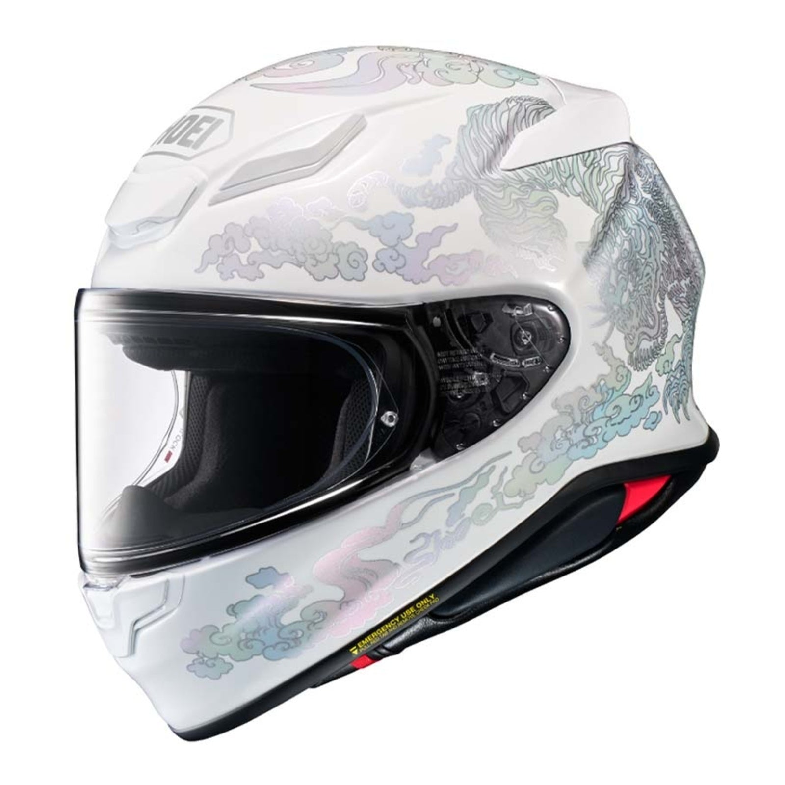 Shoei NXR2 Helmet Fearless - White / Silver TC6