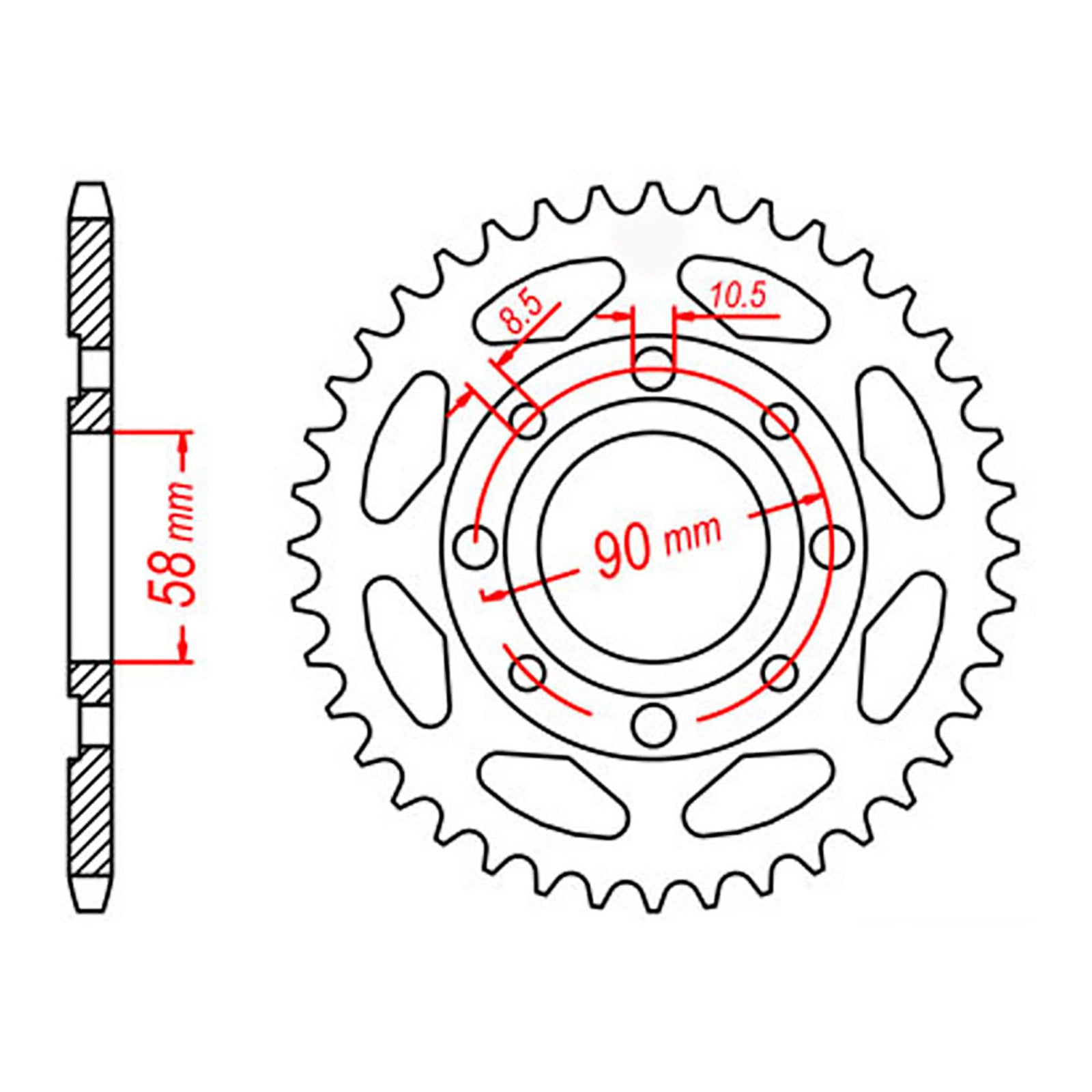 Sprocket Kit Honda CT125 '21 - 428H 13/51 Farm Gearing