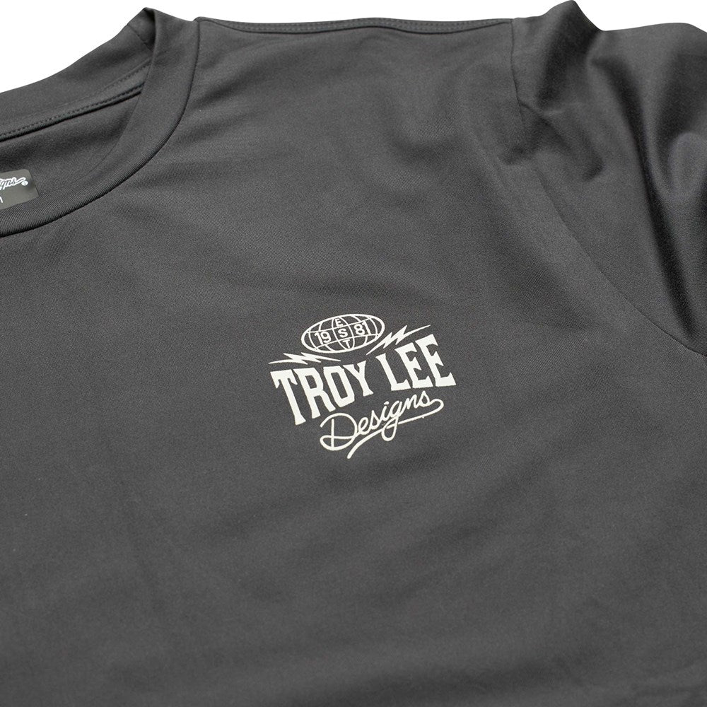 YOUTH RIDE TEE  BOLTS CARBON