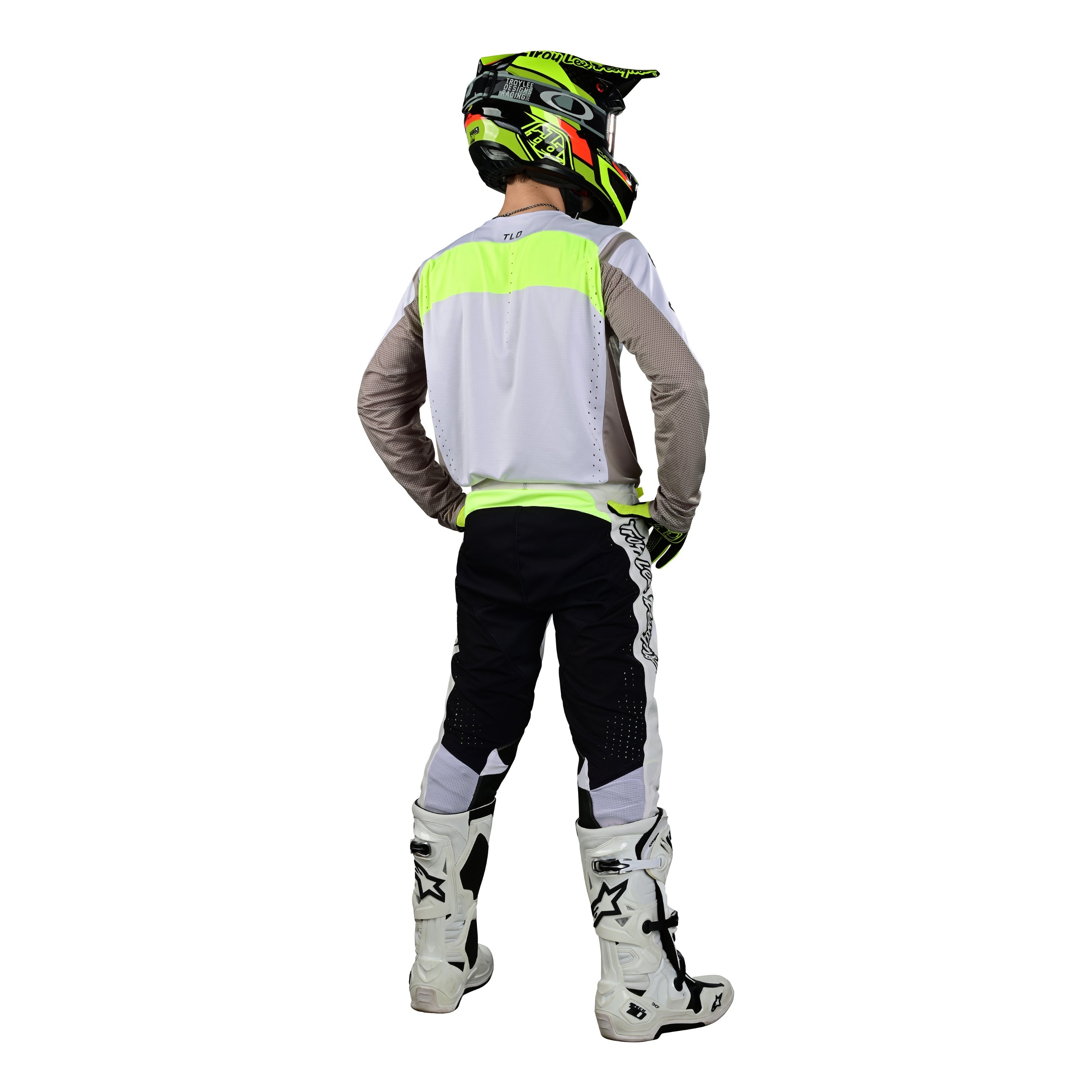 SE PRO JERSEY GRID FOG / FLO YELLOW
