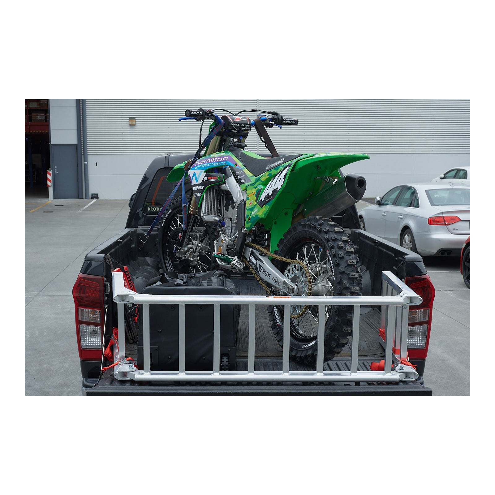 Whites Alloy Tailgate Ramp Folding 222x35cm - 318kg Rated