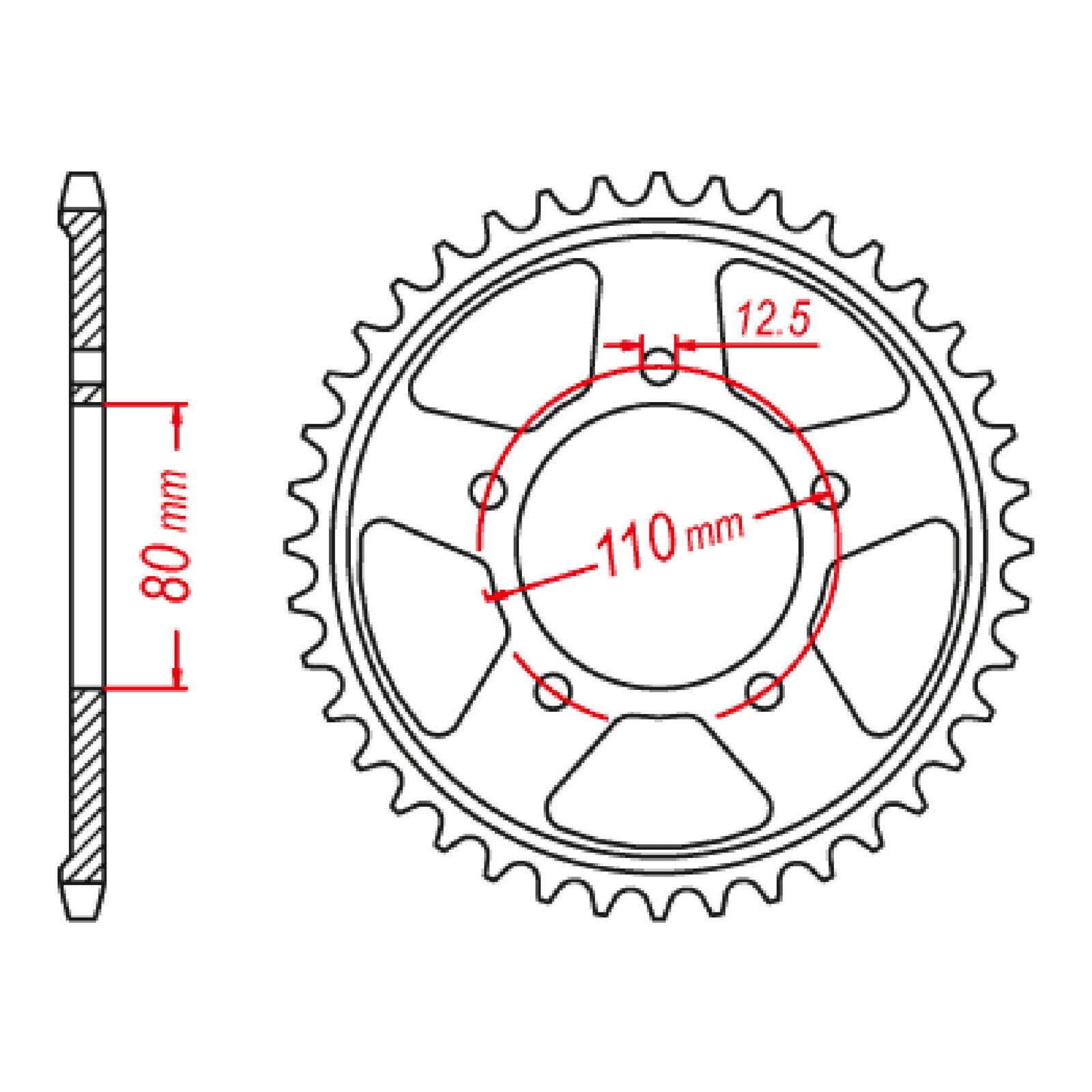 XAM Sprocket Kit Honda CRF1000L/CRF1100L Africa Twin '16–'21 - 525AX '16