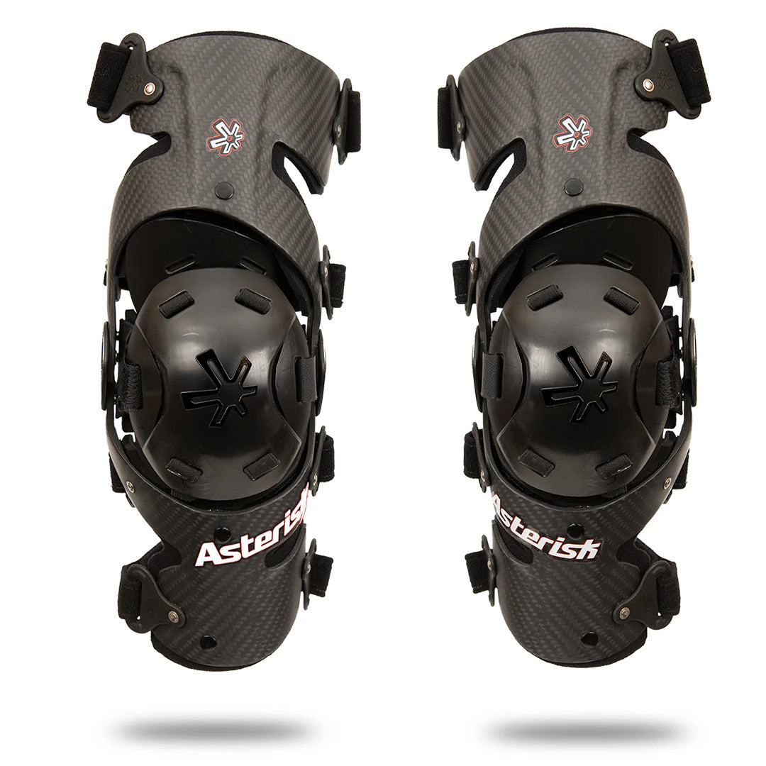 Asterisk Carbon Cell 1.2 Knee Braces - pair