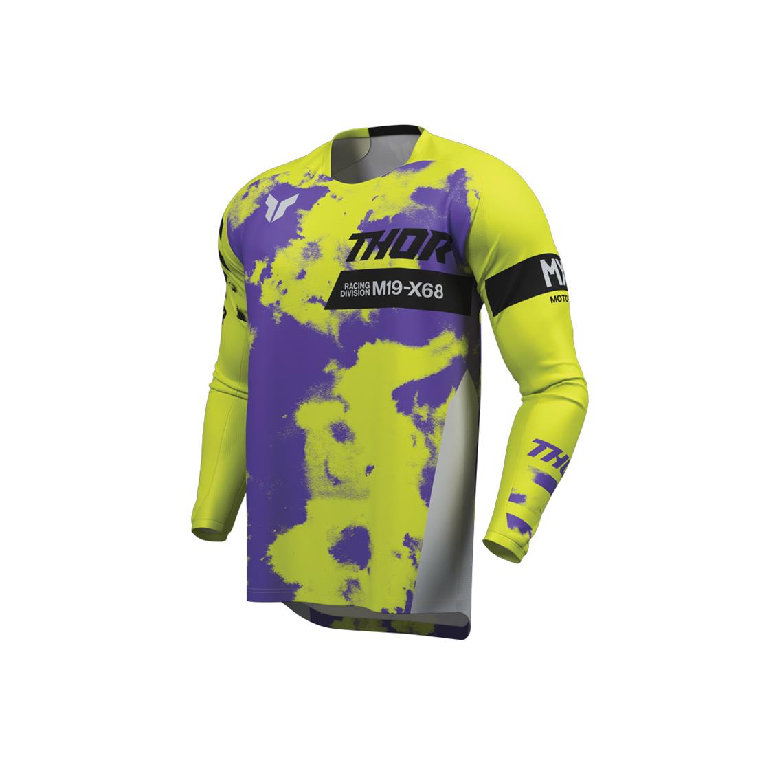 THOR MX YOUTH LAUNCHMODE BLEACH GRAY/ACID